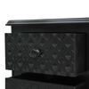 vidaXL Mesita de noche de MDF negra 43x32x65 cm