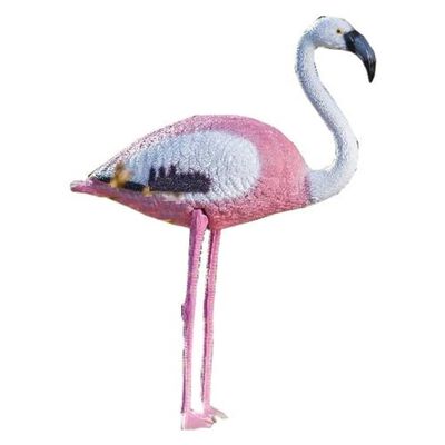 HEISSNER Figura para estanque Flamingo rosa 74 cm