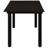 vidaXL Juego de comedor de jardín 7 piezas ratán PVC negro