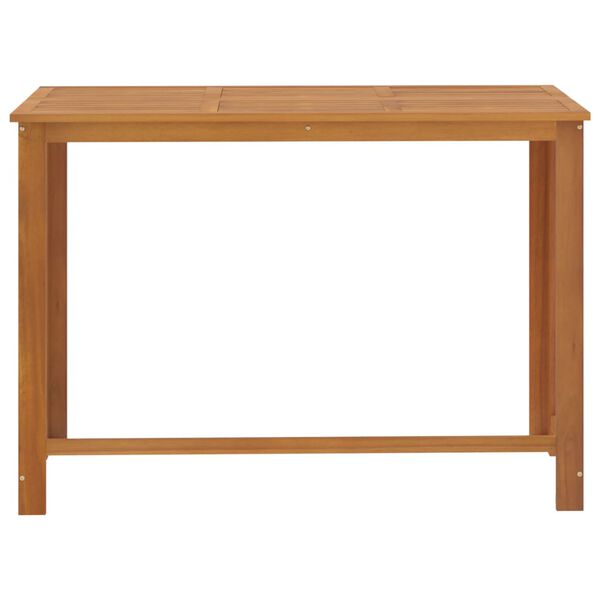 vidaXL Conjunto de bar para jardín 7 piezas con cojines negro