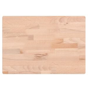 vidaXL Tabla de cortar madera maciza de haya 50x35x4 cm
