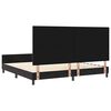 vidaXL Cama tipo Box Spring con cabecera Negro 200 x 200 cm Terciopelo
