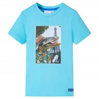 Camiseta infantil aguamarina 92