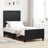 vidaXL Cama tipo Box Spring con cabecera Negro 100 x 200 cm Terciopelo