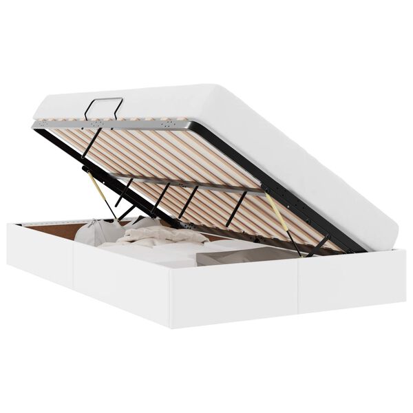 vidaXL Cama con almacenamiento Puro 120 x 200 cm Cuero sint&eacute;tico