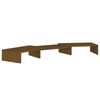vidaXL Soporte de monitor madera maciza pino marr&oacute;n miel 80x24x10,5 cm