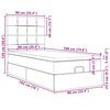 vidaXL Estructura de cama otomana con colch&oacute;n tela crema 90x190cm