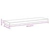 vidaXL Estantes flotantes de pared 4 uds MDF blanco 80x23,5x3,8 cm