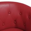 vidaXL Sill&oacute;n cuero sint&eacute;tico rojo tinto