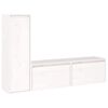 vidaXL Muebles para TV 3 piezas madera maciza de pino blanco