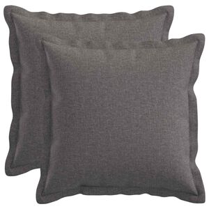 vidaXL Funda de almohada 2 pcs HOUTEN Gris Claro 30 x 30 cm