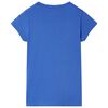 Camiseta infantil azul cobalto 128