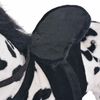 vidaXL Caballo de peluche de pie negro y blanco XXL