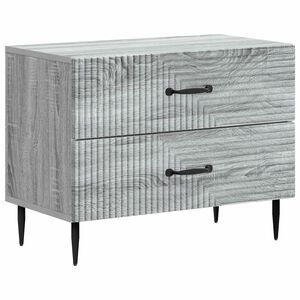 vidaXL Armario de Noche con caj&oacute;n Gris Sonoma 62 x 34,5 x 47,5 cm