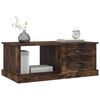 vidaXL Mesa de centro madera contrachapada roble ahumado 90x50x35 cm