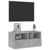vidaXL Mueble de pared TV madera ingenier&iacute;a gris hormig&oacute;n 60x30x30 cm