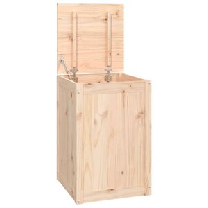 vidaXL Baúl para la colada madera maciza de pino 44x44x66 cm
