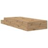 vidaXL Cama con almacenamiento Roble artisan 236.5 x 90 x 31.5 cm