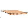 vidaXL Toldo Retr&aacute;ctil Manual Amarillo y Naranja 350 x 250 cm