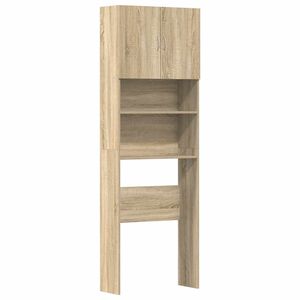 vidaXL Armario de lavadora madera ingenier&iacute;a roble Sonoma 64x24x190 cm