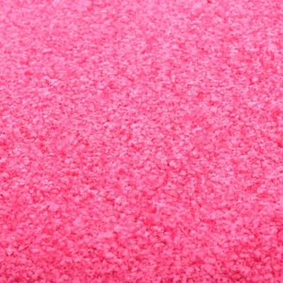 vidaXL Felpudo lavable rosa 120x180 cm