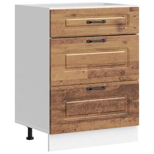 vidaXL Mueble bajo de cocina Kalmar de madera antigua de ingenier&iacute;a