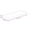 vidaXL Tabla de estantería madera maciza roble sin tratar 40x20x4 cm