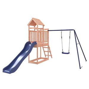 vidaXL Parque infantil de exterior madera maciza Douglas