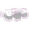 vidaXL Set sof&aacute;s jard&iacute;n y cojines 5 pzas rat&aacute;n sint&eacute;tico acacia beige