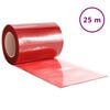 vidaXL Tira de cortina para puertas PVC rojo 300x2,6 mm 25 m