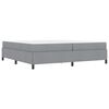 vidaXL Cama tipo Box Spring con colch&oacute;n Gris Claro 200 x 200 cm tela