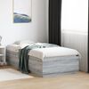 vidaXL Estructura de cama madera de ingenier&iacute;a gris Sonoma 90x190 cm