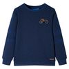 vidaXL Sudadera infantil azul marino m&eacute;lange 116
