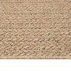 vidaXL Alfombra ZIZUR aspecto yute interior/exterior beige 240x240 cm