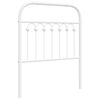 vidaXL Cabecero de metal blanco 80 cm