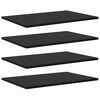 vidaXL Tablero de Estanter&iacute;a 4 pcs Negro 60 x 40 x 1,5 cm