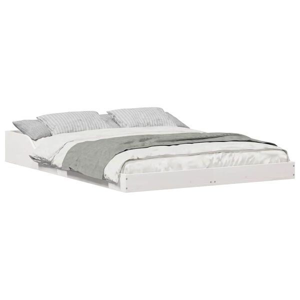 vidaXL Estructura de cama 140 x 190 cm Madera de pino macizo