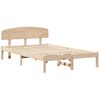 vidaXL Estructura de cama Natural 140 x 190 cm Madera de pino macizo