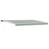 vidaXL Armaz&oacute;n de toldo manual con LEDs Verde y 5 x 3 m