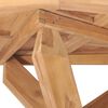 vidaXL Mesa de comedor de jard&iacute;n madera maciza de teca &Oslash;110x75 cm