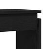 vidaXL Mesa Consola Roble Negro 80 x 30 x 102 cm Madera de ingenier&iacute;a