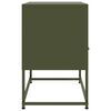 vidaXL Mueble para TV de acero verde oliva 68x39x60,5 cm