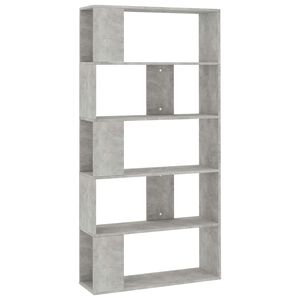 vidaXL Estanter&iacute;a madera contrachapada gris hormig&oacute;n 80x24x159cm