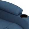 vidaXL Sill&oacute;n de masaje elevable de tela azul