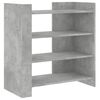 vidaXL Aparador de madera contrachapada gris hormig&oacute;n 73,5x35x75 cm