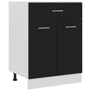 vidaXL Caj&oacute;n inferior "Lyon" negro, 60 x 46 x 81,5 cm, madera de ingenier&iacute;a
