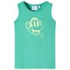Camiseta de tirantes infantil verde 116
