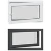 vidaXL Ventana de s&oacute;tano RISOR 100 x 60 cm PVC y vidrio Gris antracita