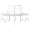 vidaXL Banco de &Aacute;rbol 4-N&uacute;mero de plazas 160 x 80 x 89 cm Acero