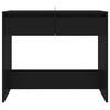 vidaXL Mesa consola de madera contrachapada negro 89x41x76,5 cm